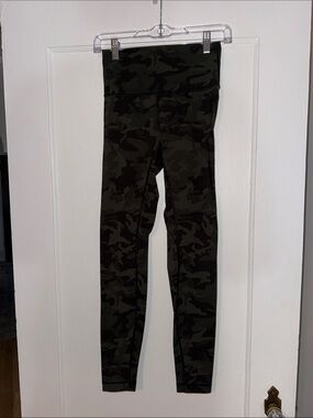 Lululemon Camo Leggings - Olive Green